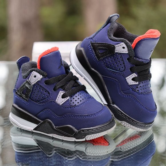 Nike Air Jordan 4 Retro Winter TD Loyal Blue Size 4C - Picture 3 of 13